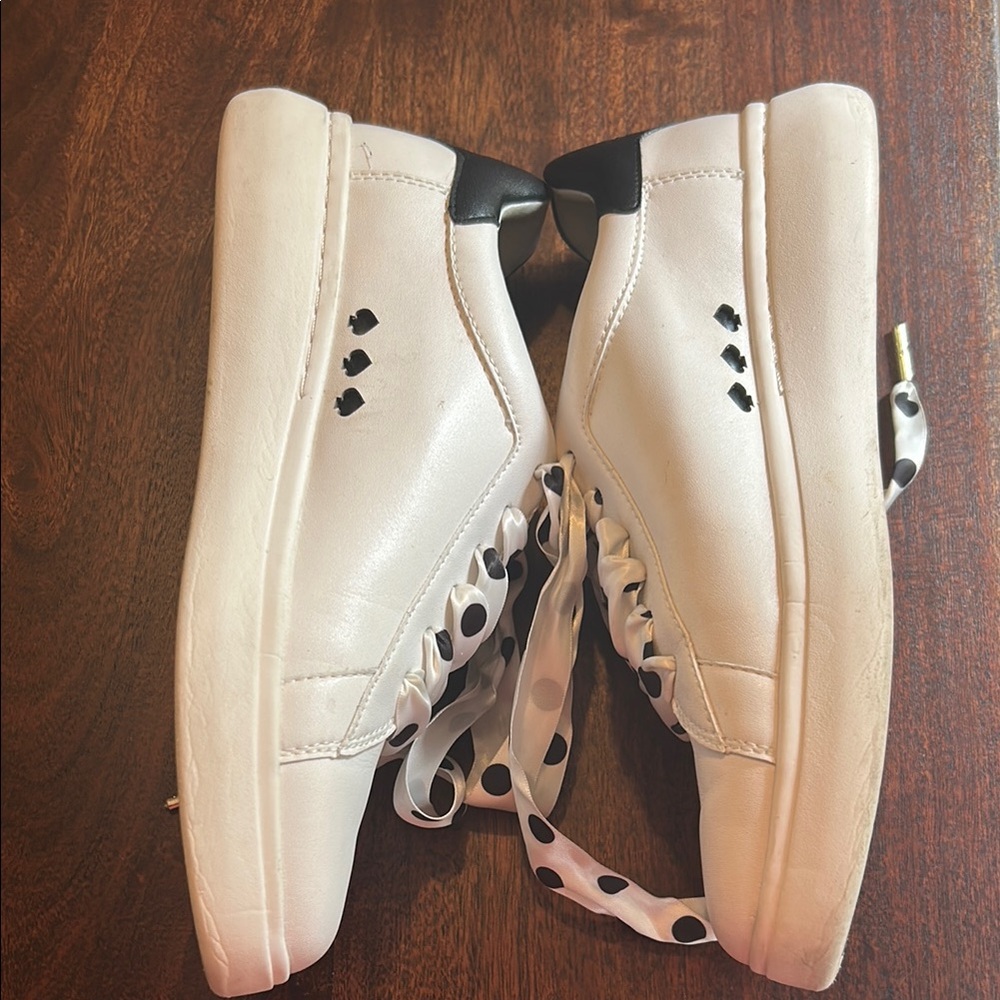 Kate Spade White Lift Sneakers - Picture 4 of 7